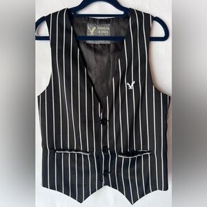 American Eagle Outfitters‎ Black Striped Men's Vest size M/L